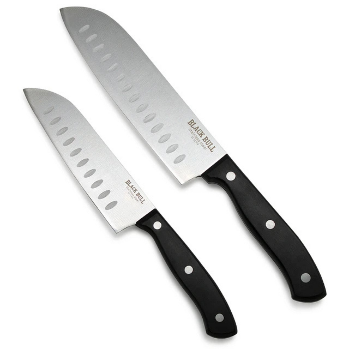 SET 2 CUCHILLOS 7" + 5" SANTOKU BLACKBULL